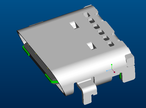 TYPE C USB 24PIN  板上型 4DIP TYPE 無翻邊 斜口